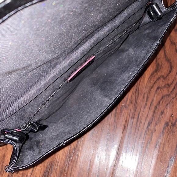 Elliott Lucca black clutch purse shoulder bag interior zipper pocket 11”x7”​ - Picture 6 of 14